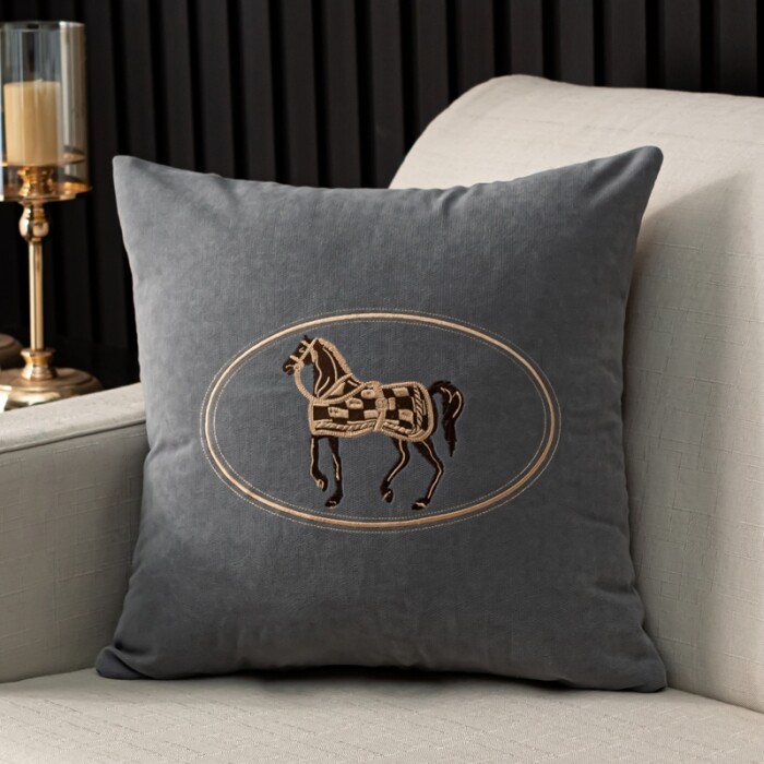 Chenille Embroidery Throw Pillow Cases 45x45cm Nordic Fashion Home Bedside Sofa Cushion Cover