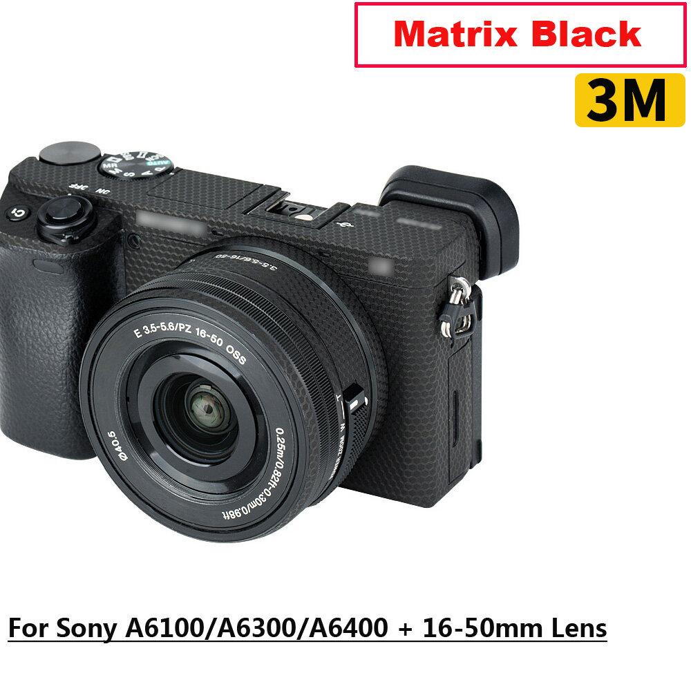 16-50mm Lens 3M Camera Body Skin Film Cover Protector fr Sony A6100 A6400 A6300