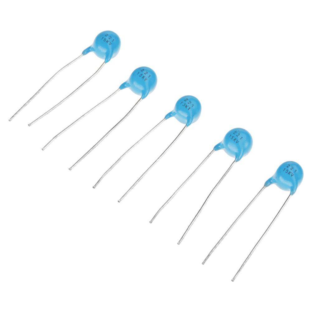25Pcs High Voltage Monolithic Ceramic Capacitor 221k 220pF 15KV Capacitor Kit