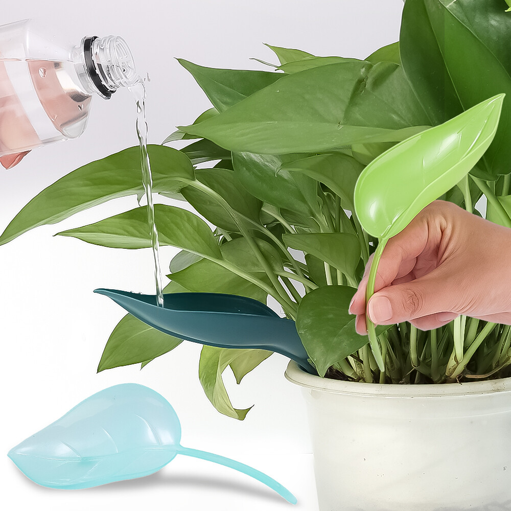 Leaf Shape Plant Watering Devices Potted Plants Waterer Spikes Automatic Irrigation System Watering Drip Funnel Garden Supplies