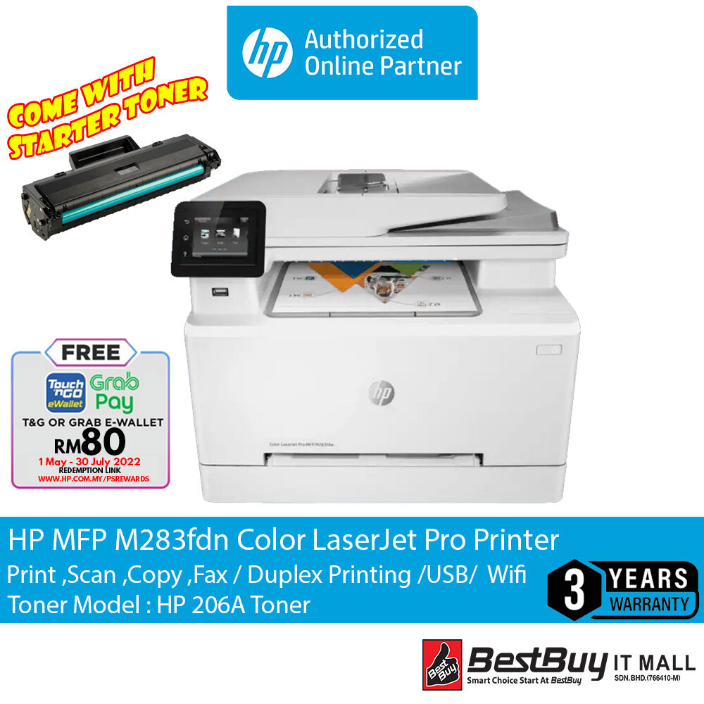 HP Color LaserJet MFP M283fdw Printer | Lazada