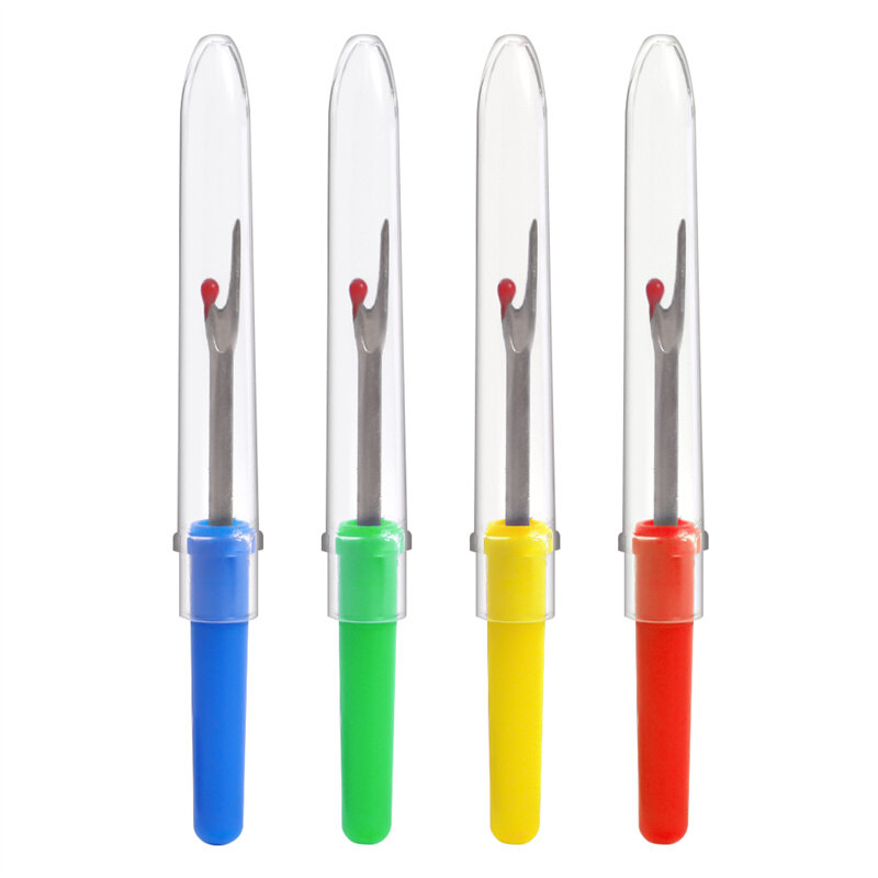 2/4Pcs Sewing Seam Ripper with Cover Sewing Tool Cross-Stitch Sewing Thread Remover