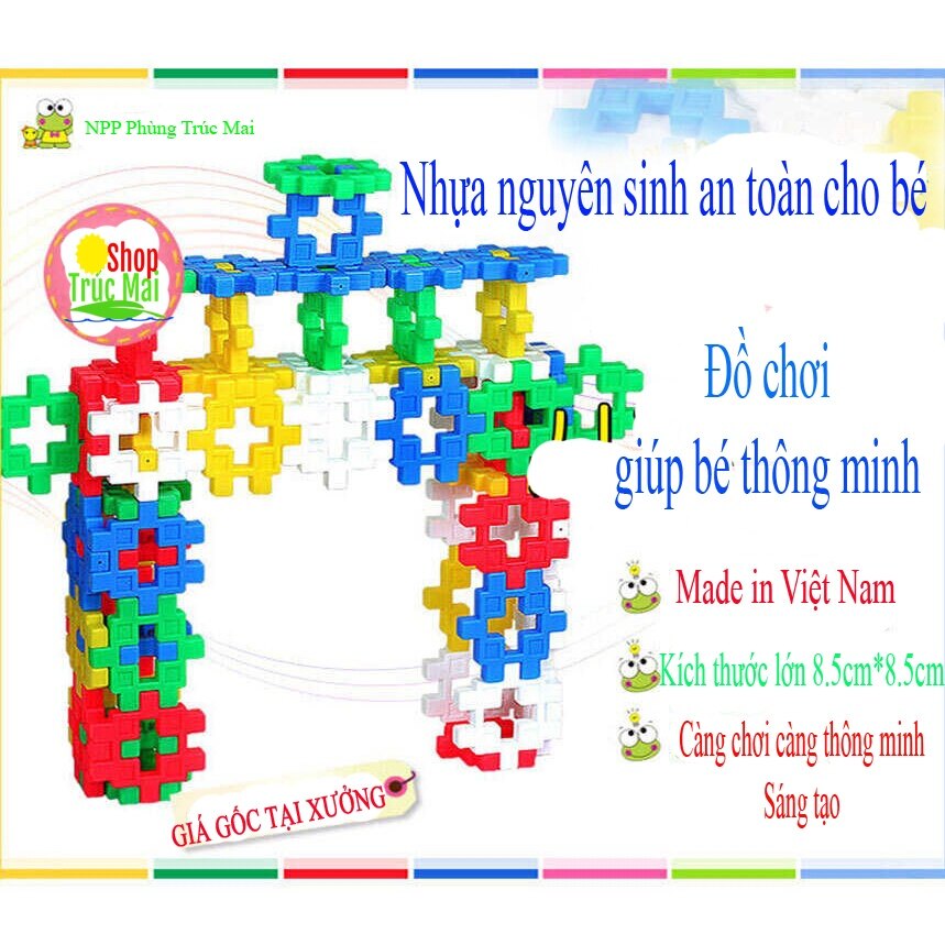 BỘ XẾP HÌNH 110PCS 1kg 55 cặp 110 chi tiết Đồ chơi cho bé