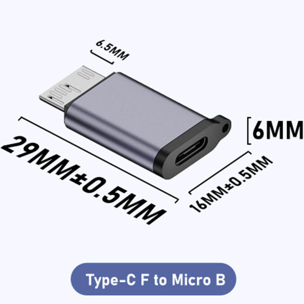 USB-A/Type-C để micro B công cụ chuyển đổi dữ liệu 7.5 Wát Bộ chuyển đổi dữ liệu USB3.1 Gen2 10gbps cho Cáp ổ cứng điện thoại di động
