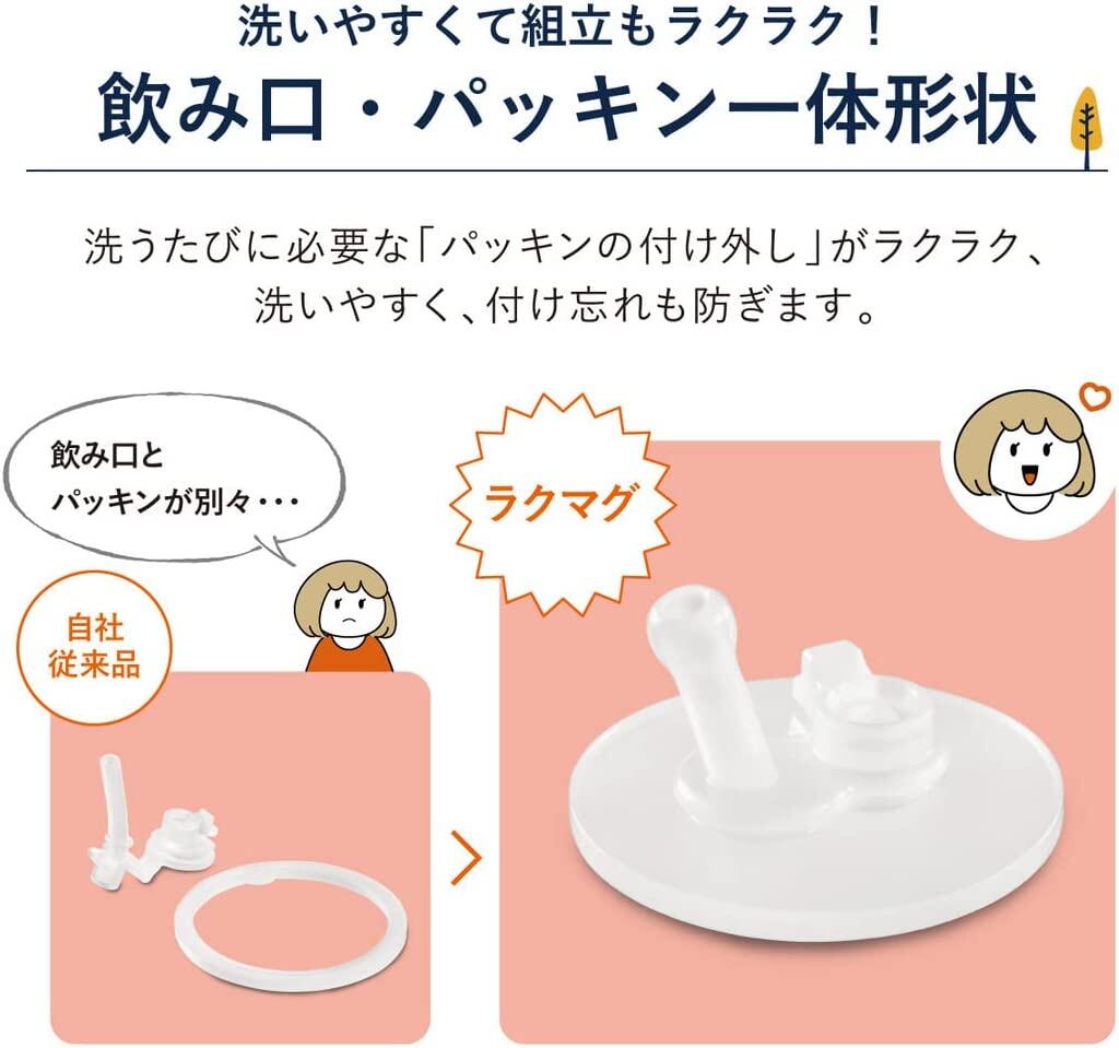 Combi LakuMug Leak-proof Straw (From 6 months old) 240 N (Lion/ Camp/ Ribbon/ Lemon)
