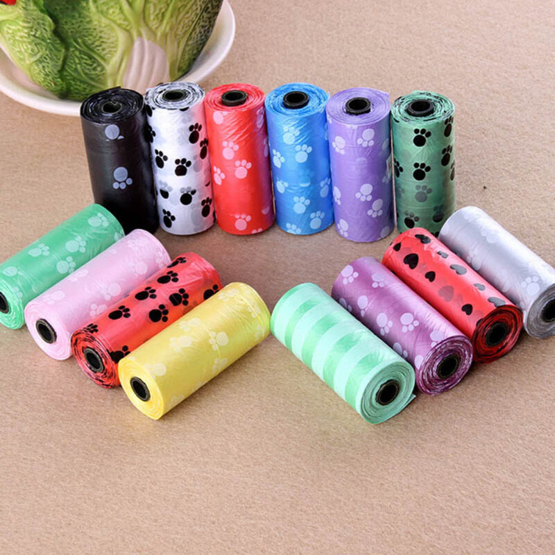 45 Cái Nhựa Cat Dog Carrier Lưu Trữ Pocket Vật Nuôi Cung Cấp Túi Rác Dog Poop Chất Thải Túi Sạch