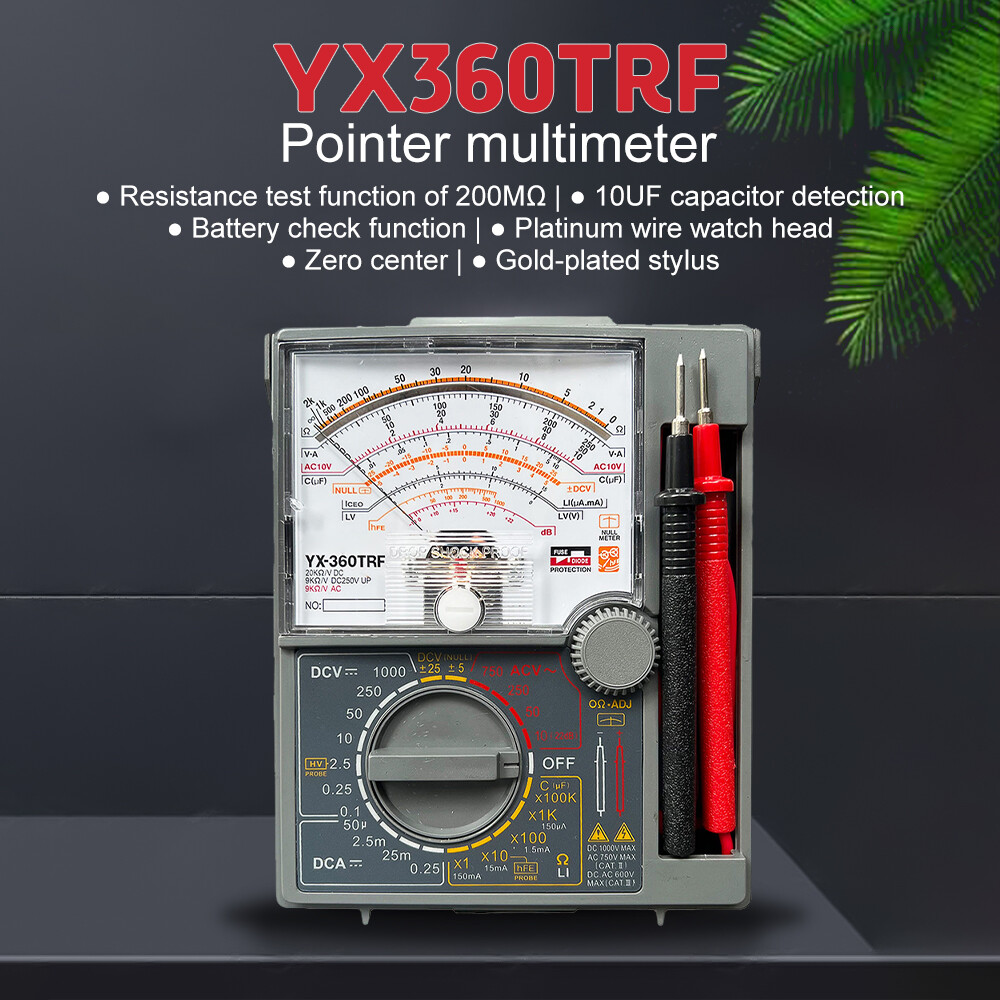 Pointer Multimeter Tester RJ-45 & RJ-11 Circuit Testing Mechanical Equipment with Shockproof Funciton