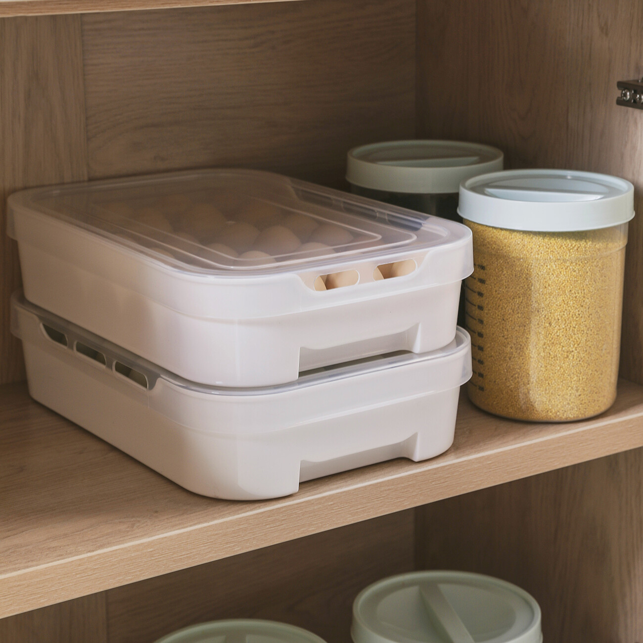 CNMF Egg Storage Box Drawer Type Fresh-keeping and Breakage-proof for Refrigerator
