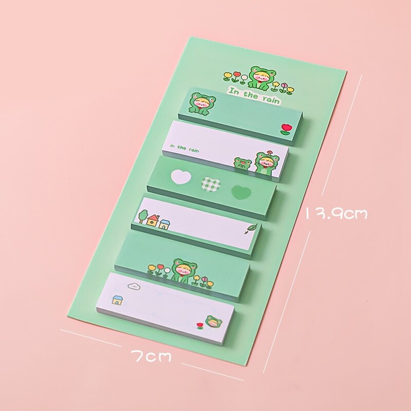 120 Tờ Giấy Dán Hoạt Hình Dễ Thương Bộ Nhãn Dán Dễ Mang Theo Cho Học Sinh