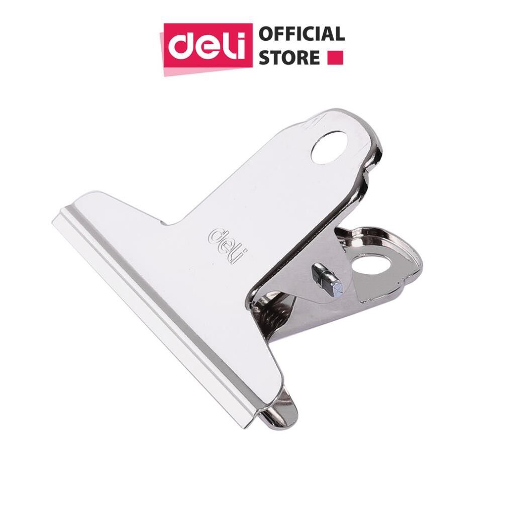Kẹp inox 76mm deli 9533 - 4 chiếc/túi