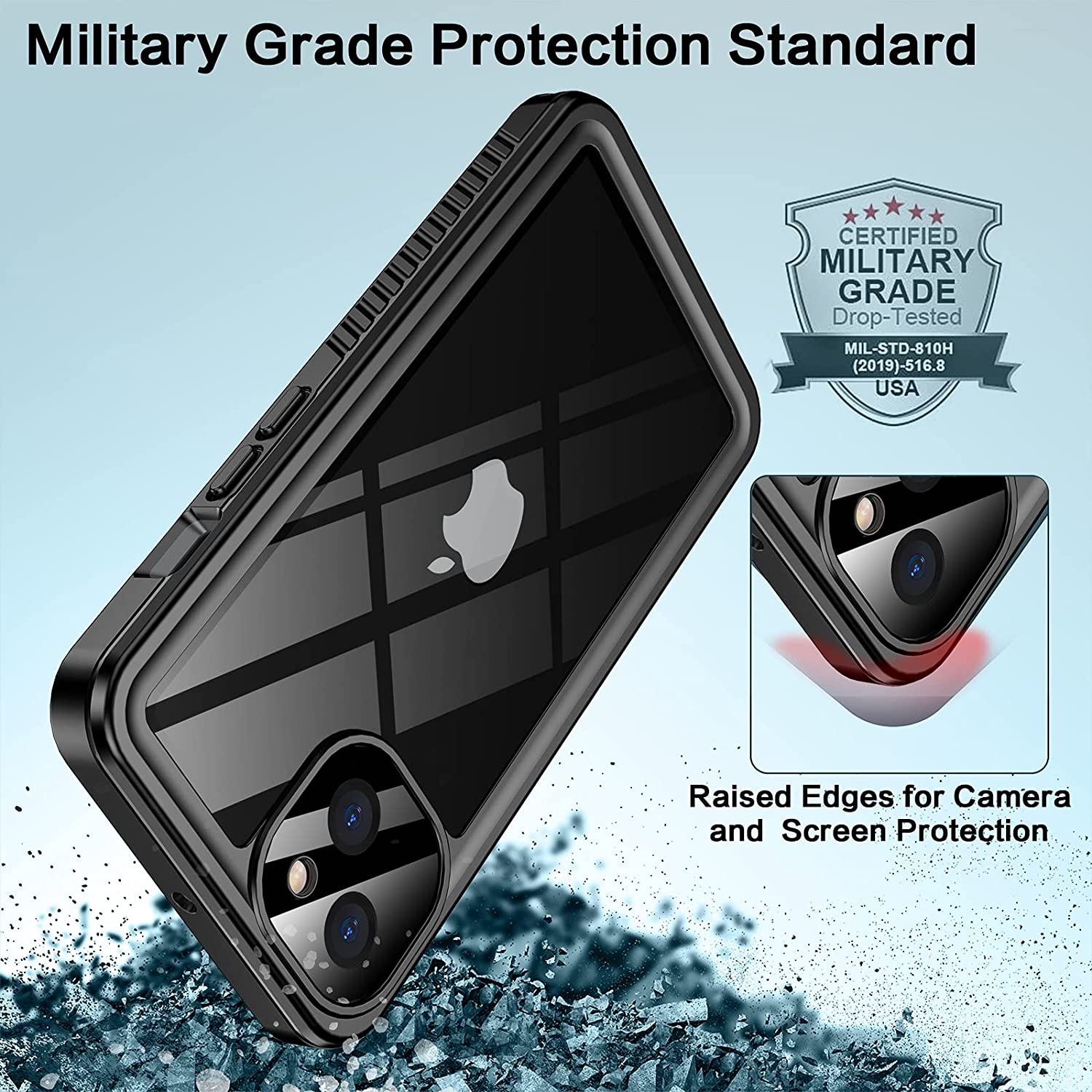 Cho Iphone 17 Pro Max trường hợp không thấm nước, 360 ° Đầy Đủ Cơ Thể Được Xây Dựng Trong miếng bảo vệ màn hình IP68 Dưới Nước Trường Hợp Đối Với iPhone 17 Air/16 Pro Max/16E/15 Pro Max/14 Pro Max/13 Pro Max/12 Pro Max/11 Pro Max/XS Max/XR/8 plus/SE
