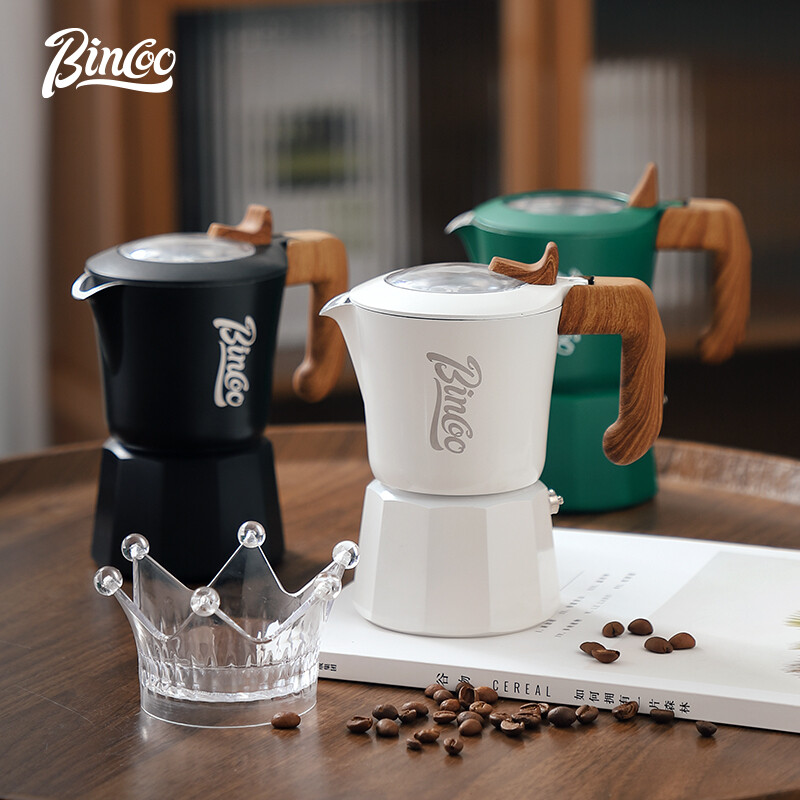 Bincoo đôi Van Bình pha Moka Bình đựng cà phê nhà máy pha cà phê nhỏ ấm moka