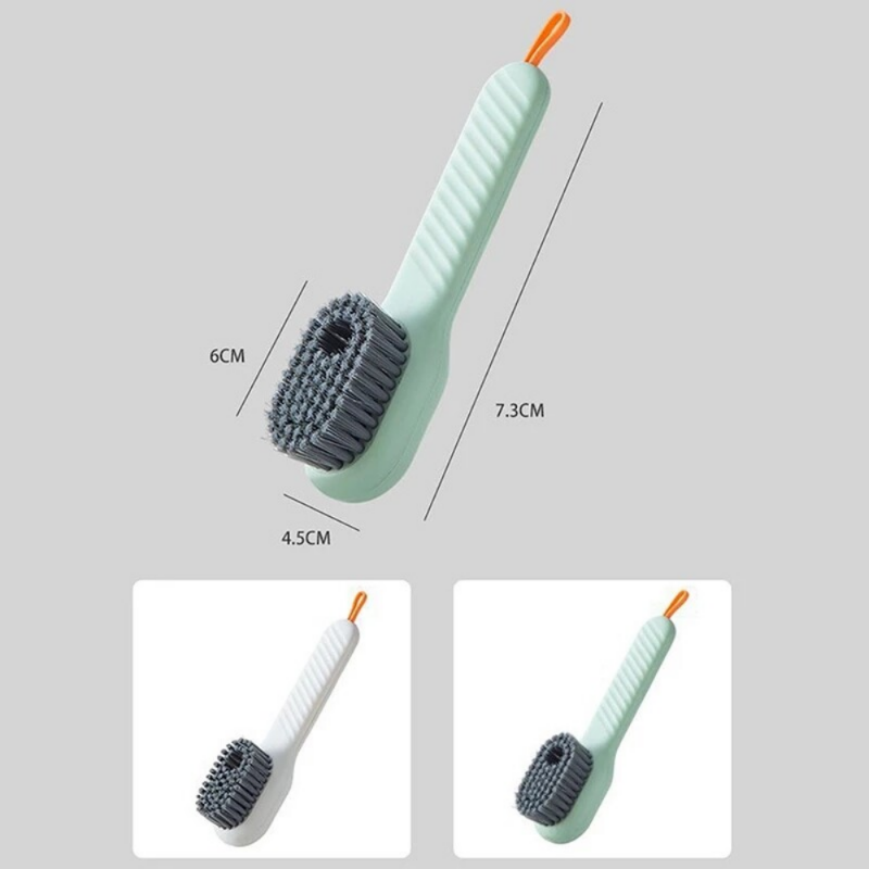 Long Handle Controllable Liquid Shoe Brush Automatic Drainage Deep Cleaning Soft Hair Washing Brush Household Cleaning Tool