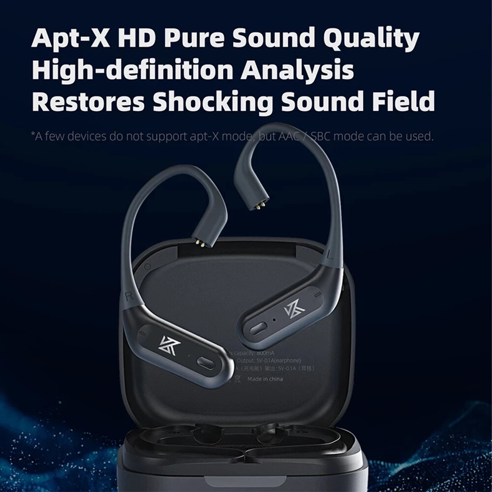 KZ AZ09 Pro TWS Bluetooth 5.2 Móc Tai Nghe Nâng Cấp Mô-đun Bluetooth Thay Thế Tai Nghe Không Dây Không Mất Dữ Liệu APT-X HD Kết Nối Với Hộp Sạc Cáp Tai Nghe Bluetooth Cho KZ ZSN AS16 EDX ZEX ZS10 PRO DQ6S EDA EDS PR1 CCA tai Nghe CA4 TRN MT1