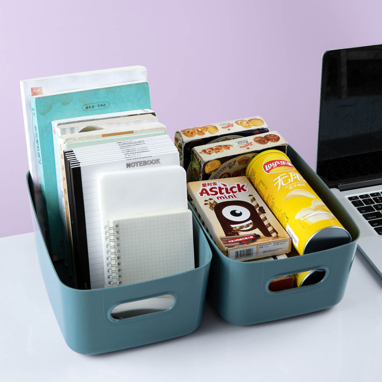 CNMF PP Multifunctional Durable High-Capacity Desktop Storage Box