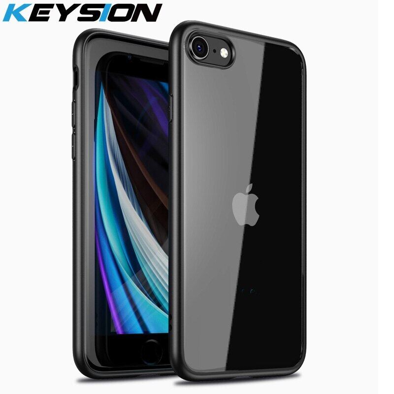 Ốp Lưng KEYSION Thời Trang Cho iPhone SE 2020 Mới SE2 Ốp Lưng Điện Thoại Trong Suốt Chống Sốc Cho iPhone XR XS Max X 8 7 Plus