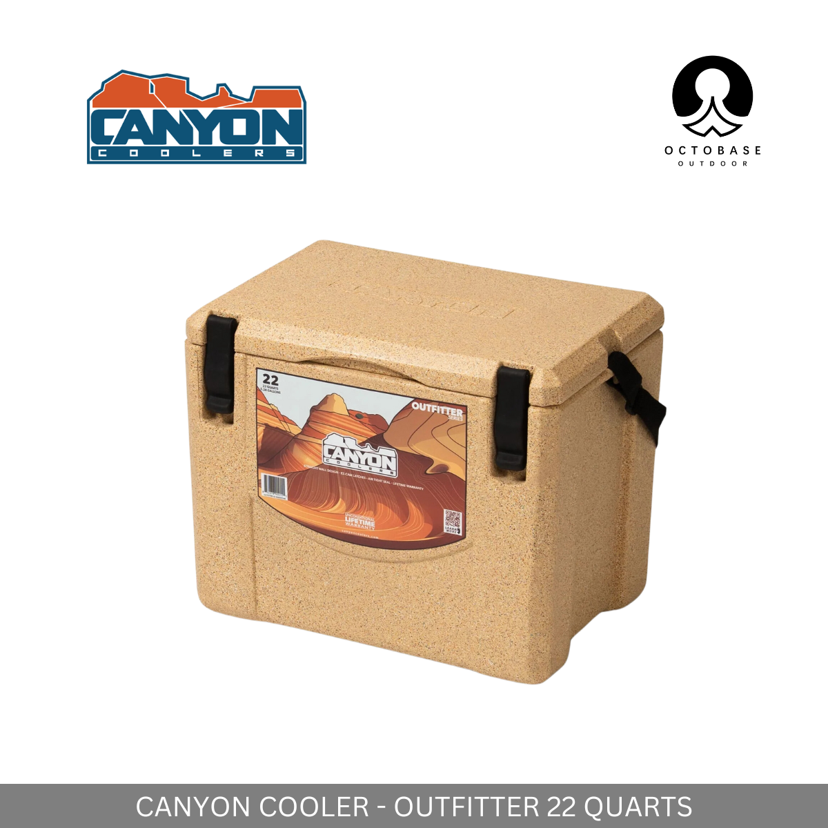 CANYON COOLER OUTFITTER 22 QUART PREMIUM HARD COOLER BOX FROM