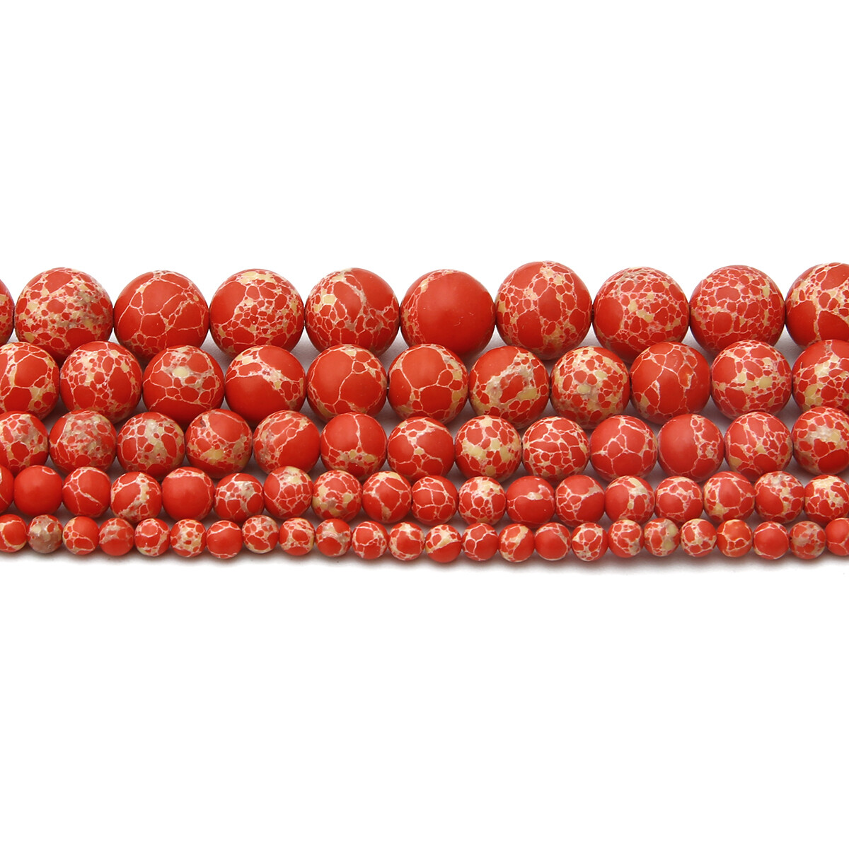15" Strand 4 6 8 10 12mm Natural Stone Round Beads Imperial Jasper Beads for Jewelry Making Beadwork DIY Bracelet Necklace