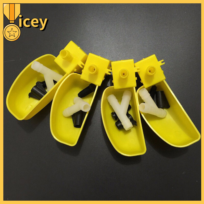 【Multiple Offers】iceyhome Store Automatic Birds Quail Drinking Bowl Convenient Pigeons Chickens Feeding Cup Practical Drinker Cage Accessories Pets Supplies