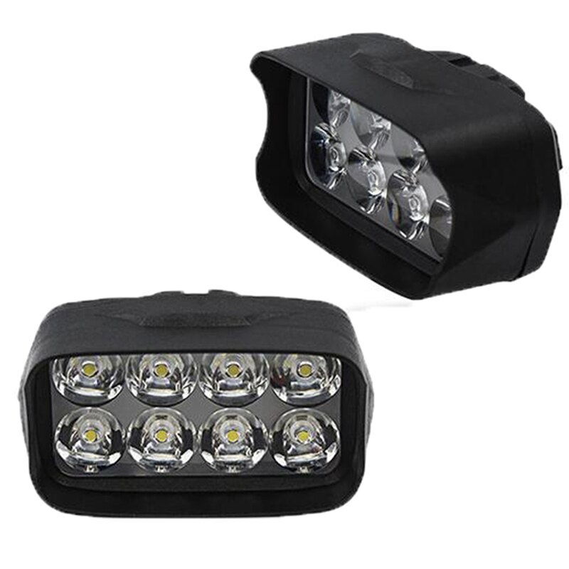 1ชิ้นรถจักรยานยนต์รถยนต์ Super Bright 8 LED ไฟหน้ารถจักรยานยนต์สีขาว ...