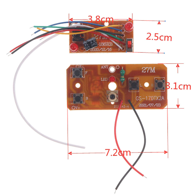 [Giảm Giá Chớp Nhoáng] Bảng Mạch Thu Phát Điều Khiển Từ Xa 4CH 2.4G Cho Xe Hơi Điều Khiển Từ Xa