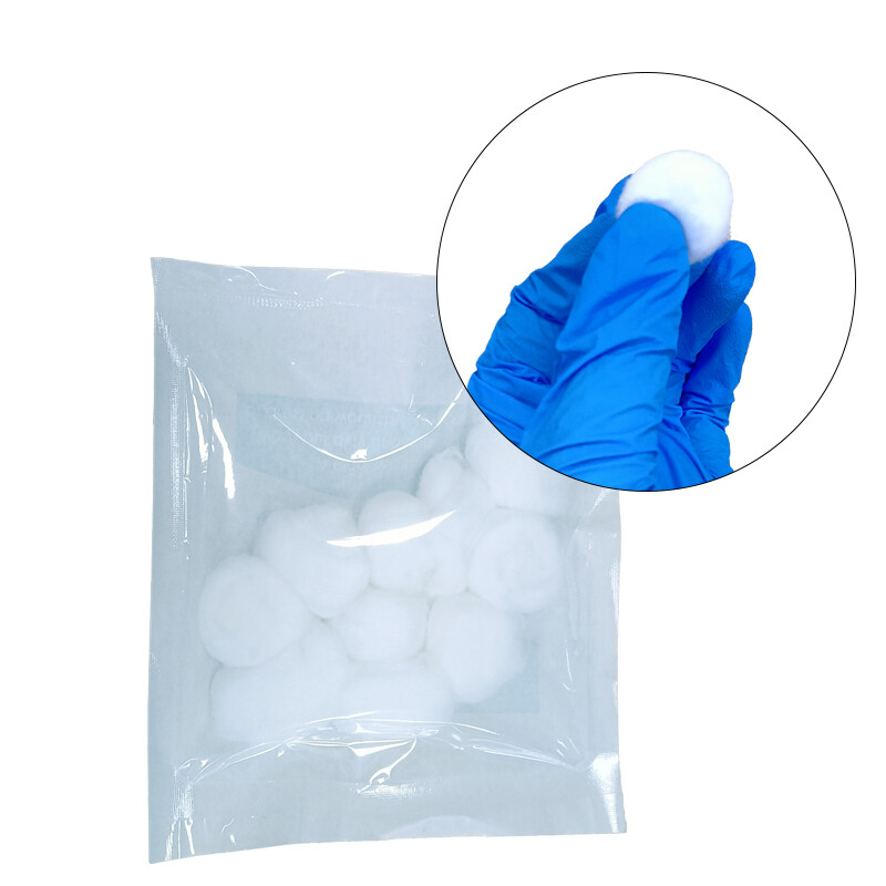 10Pcs/pack Disposable Disinfection Cotton Balls Absorbent Degreased Cotton Ball Individually Packaged Consumables
