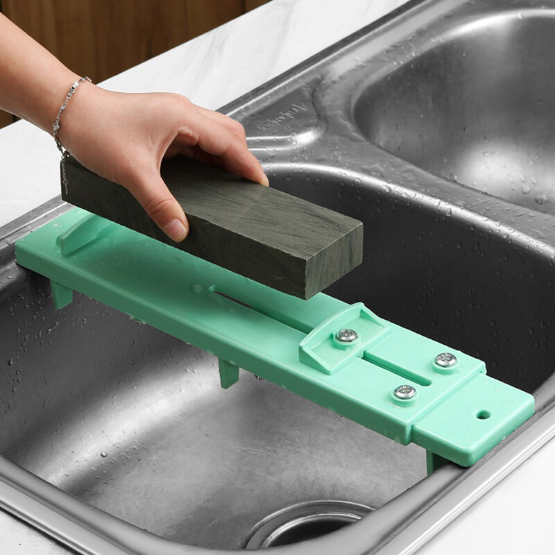 🥪 LECHU🍟  Whetstone Knie Sharpener Stone Plate Adjustable Whetstones Sink Bridge Holder