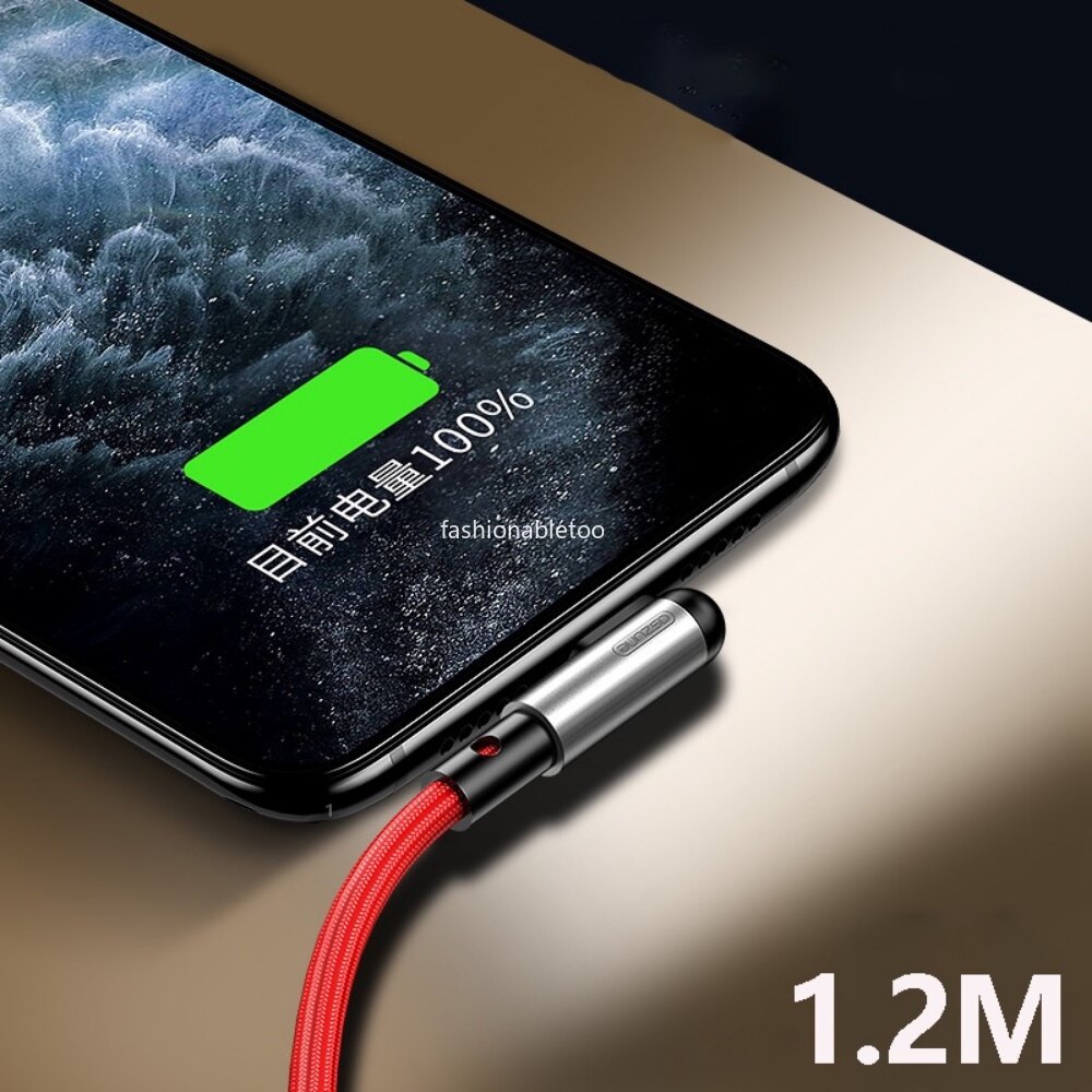 5A Elbow Fast Charger Data Cable Micro USB Type-C Charging Cables For iPhone Huwei OPPO Vivo Xiaomi Type C Android Quick Charge Data Line