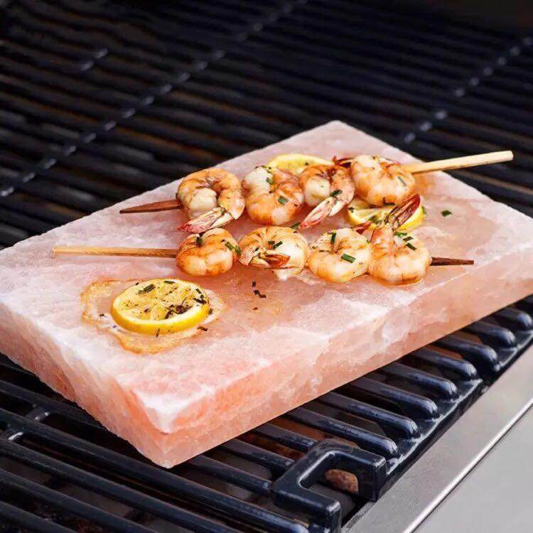 Himalayan edible salt brick natural barbecue salt plate salt brick salt lamp a variety of mineral elements 20*10*2.5cm