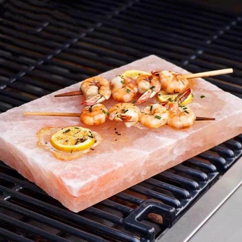 Himalayan edible salt brick natural barbecue salt plate salt brick salt lamp a variety of mineral elements 20*10*2.5cm