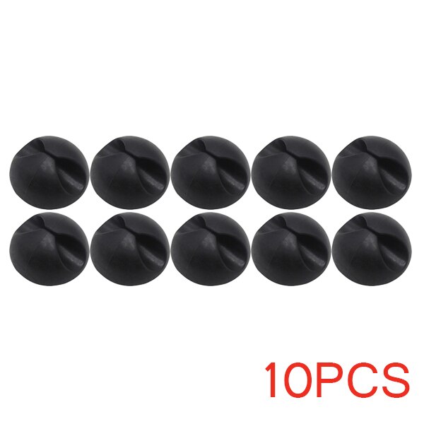 20pcs Cable Hub Clips Manager Round Fixing Wire Holder Clamp Car Dashboard Office Desk Organizer Self-Adhesive Fixed Clasp