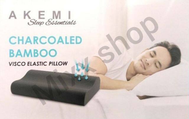 akemi charcoal bamboo pillow