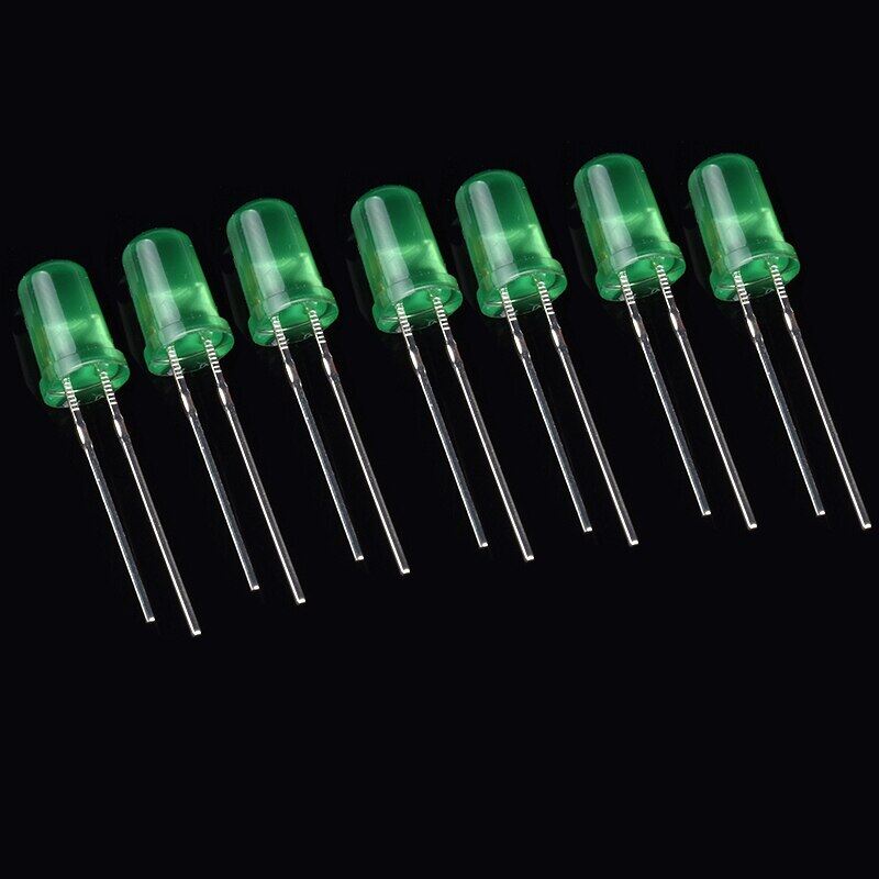 100pcs 3mm 5mm led diode light assorted kit, lamp emitting diodes led light electronic kit red orange yellow green blue white