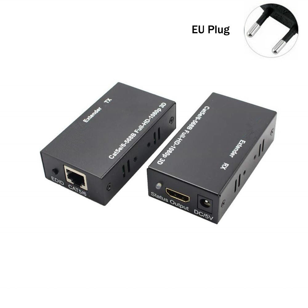 Bộ Mở Rộng HDMI Cáp LAN CAT5E / CAT6 Dài 60M 1080P FULL HD