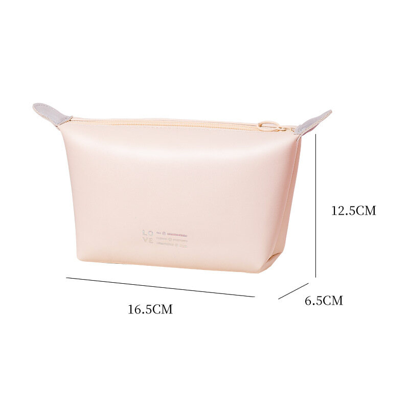 Deere Jack New makeup bag dumpling bag waterproof makeup bag Toiletry bag Convenient handheld storage bag candy color makeup bag