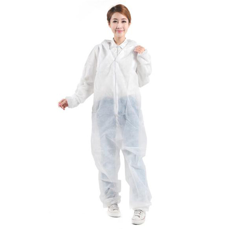 Q&RHazmat Suit Anti-Virus Protection Clothing Safety Coverall Disposable Washable F