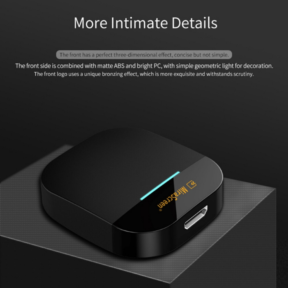 Màn hình WIFI Màn hình TV Dongle Điện thoại Thiết bị Video Media Máy chiếu Không dây HDMI Máy tính xách tay 4K cho Mirascreen G5