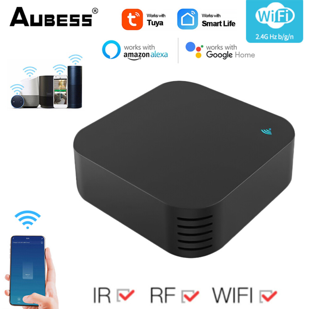 Smart Life Tuya Bộ Điều Khiển Từ Xa Thông Dụng WiFi RF + IR Bộ Điều Khiển Trung Tâm Thông Minh Thiết Bị RF Điều Khiển Bằng Giọng Nói Ứng Dụng Tuya/Smart Life Hoạt Động Với Alexa Google Home