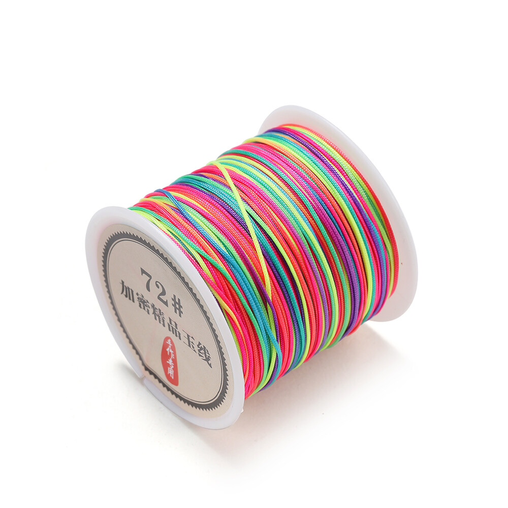 40 Dây Thừng Bện Thủ Công Bằng Nylon 0.8 Mm Mét/lô Vòng Cổ Dây Đính Cườm Phụ Kiện Tự Làm Đồ Trang Sức