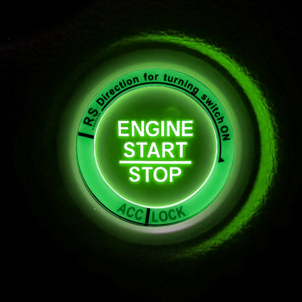 Latest Universal Car Ignition Switch Luminous Interior Sticker Rings for Auto Motorcycle Key Ring Hole Sticker Ignition Cover