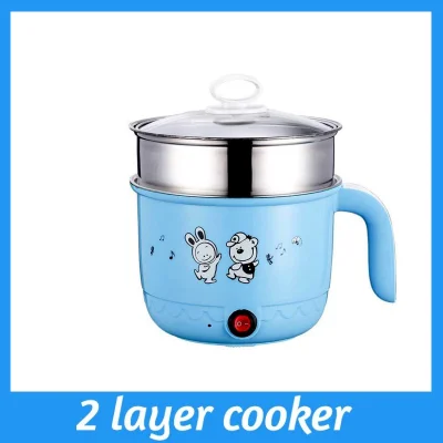 *Ready Stock* 220V 2 Layer Mini Rice Cooker Pot High Low Electric Cooker Machine Multi Steamer