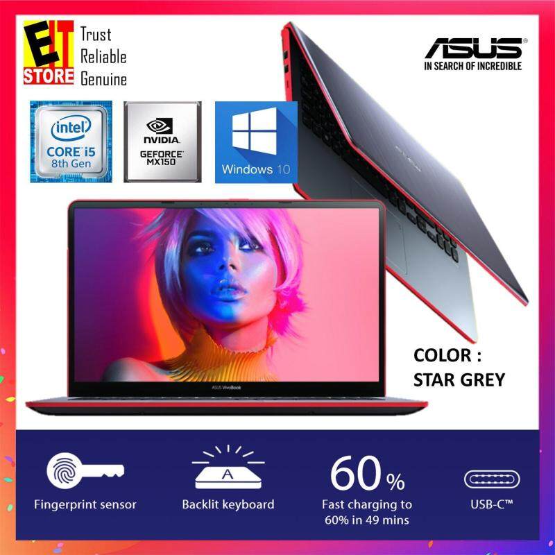 ASUS VIVOBOOK S530U-NBQ328T STAR GREY (I5-8250U/4GB/1TB+128G SSD/2GB MX150/15.6/W10/2YRS) + BAG Malaysia