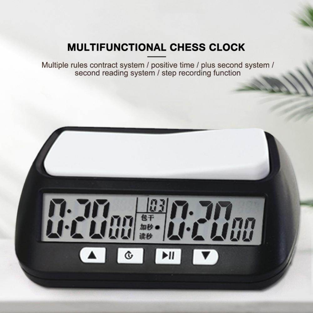 Professional Board Game Stopwatch Count Up Down Competition Hour Meter Table Games Chess Clock Timer for International Chess