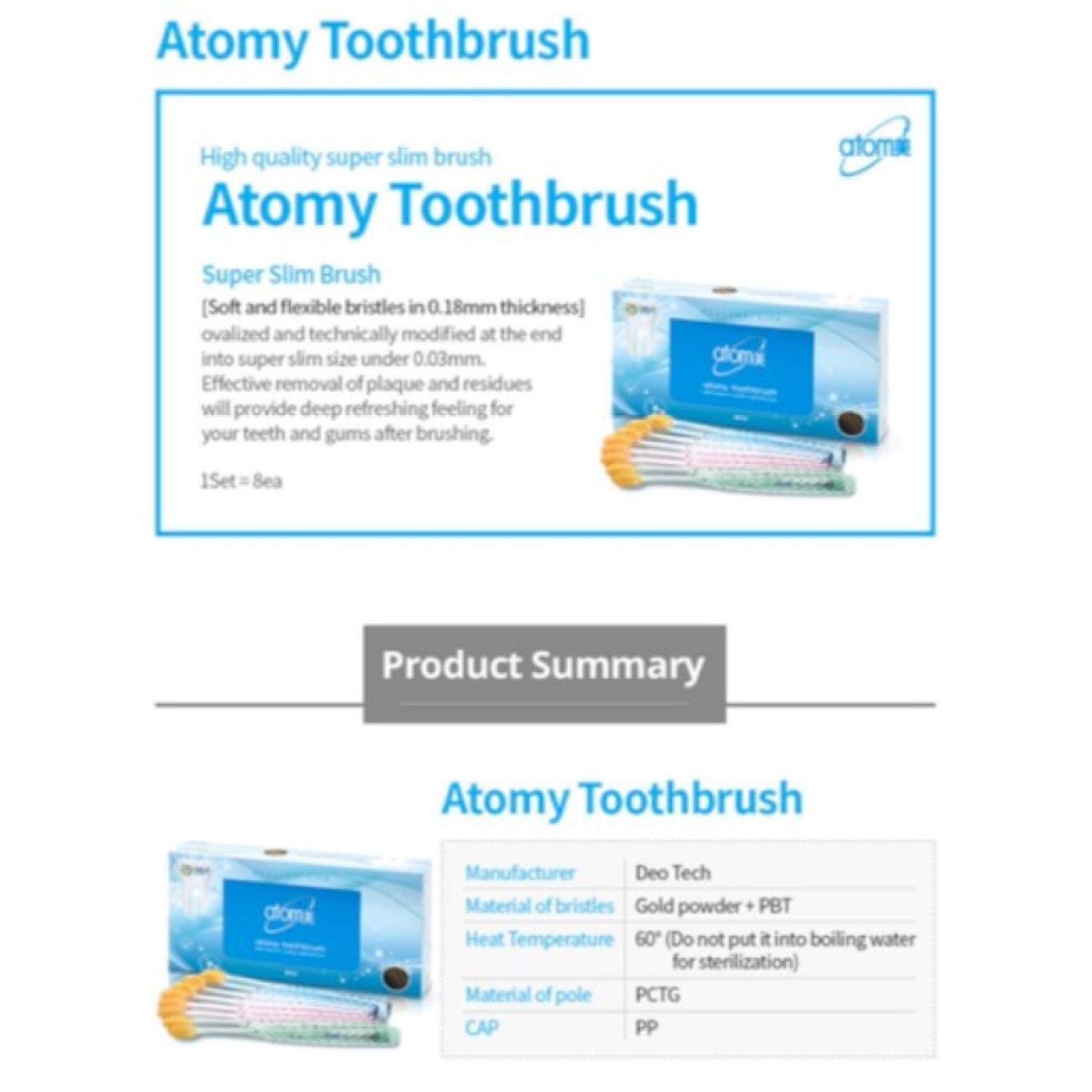 [ATOMY] Bộ Bàn Chải Đánh Răng 8/c
