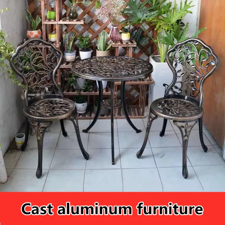 Ehome Cast Aluminum Outdoor Furniture, Cast Patio Furniture