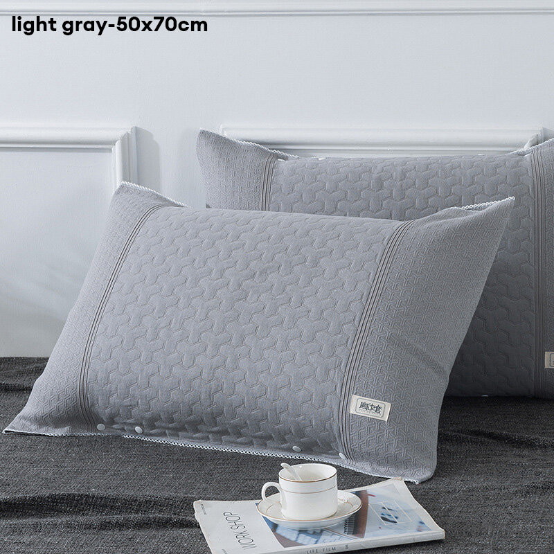 The pillow towel is non-slip and does not fall off, pure cotton is a piece of gauze, cotton household can be fixed cover towel, pillow towel