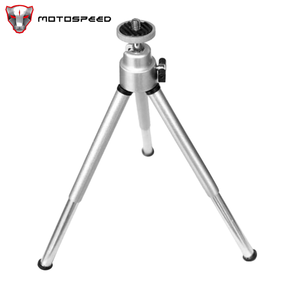 KKmoon Mini Flexible Projector Tripod Stand Bracket Mini Projector Aluminum Alloy Holder Stand Projetor Tripod Silver