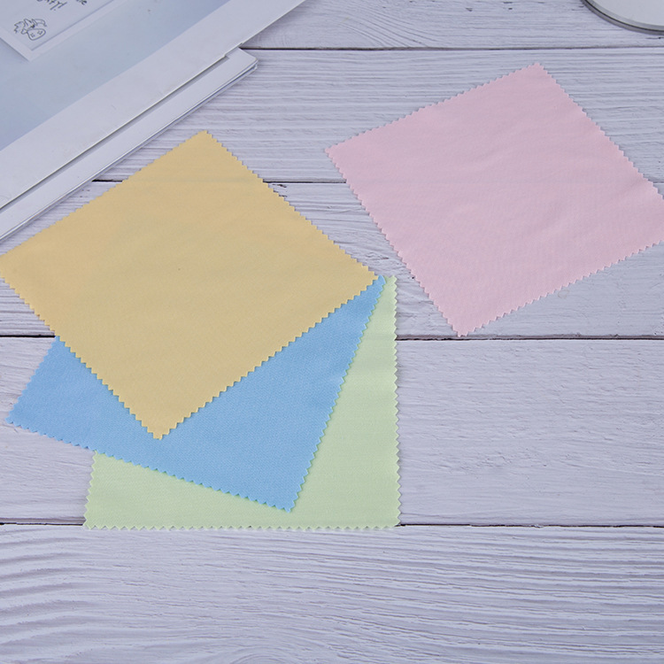 1 Piece Random Color Rectangle Mirror Cloth Eyewear Wipe Cleaning Microfiber Glasses Cloth