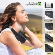 DENGXUN Dây Đeo Cổ Làm Mát Treo Cổ Mùa Hè Tiện Dụng Ngoài Trời USB Dụng Cụ Treo Lười Khi Ngủ Dây Đeo Cổ Quạt Loại Nhỏ Không Cánh