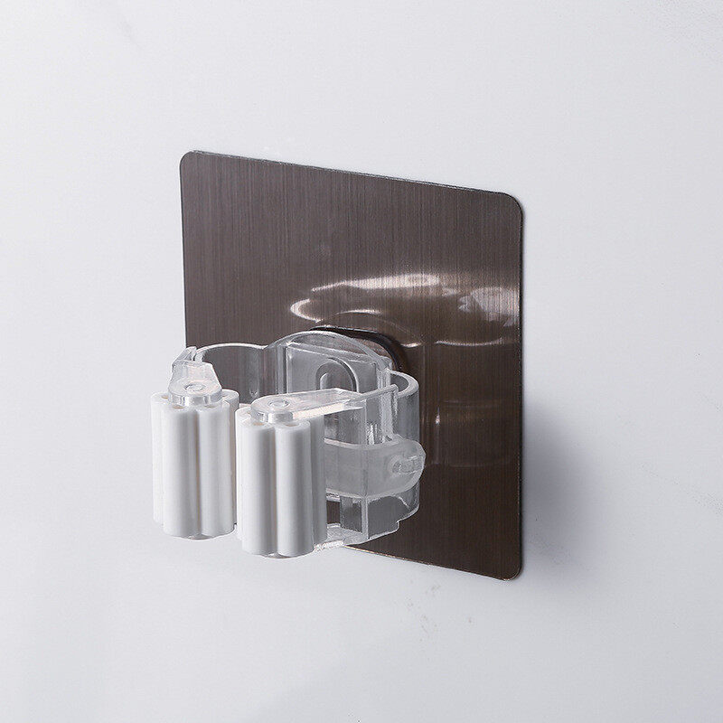 Adhesive Multi-Purpose Hooks Wall Mounted Mop Organizer Holder RackBrush Broom Hanger Hook Kitchen Bathroom Strong Hooks